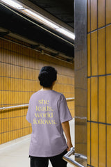 "she leads, world follows" T-Shirt